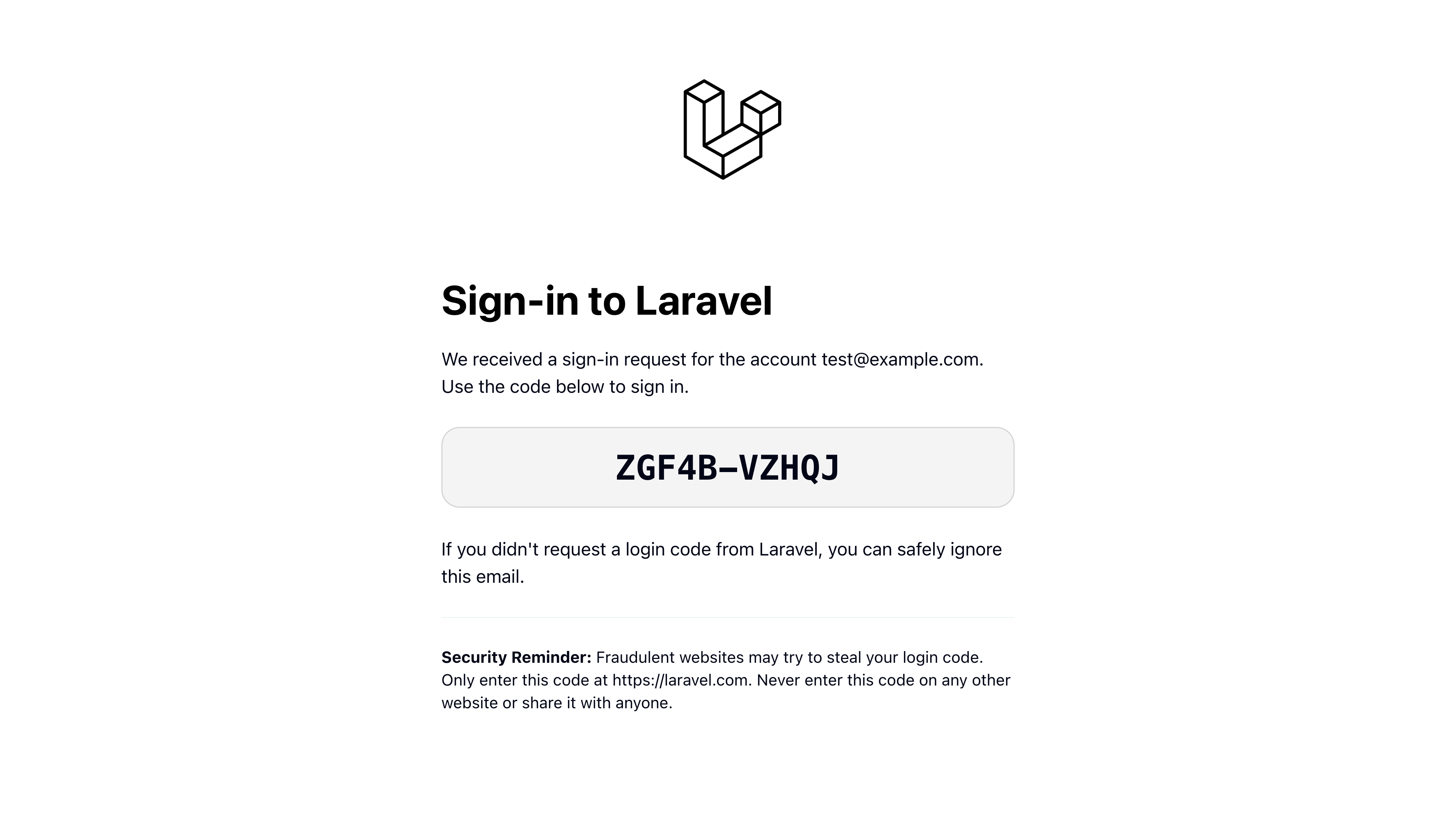 Sécurisez Laravel avec des mots de passe à usage unique